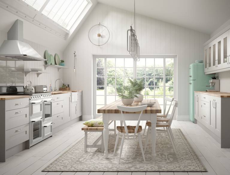 a white kitchen