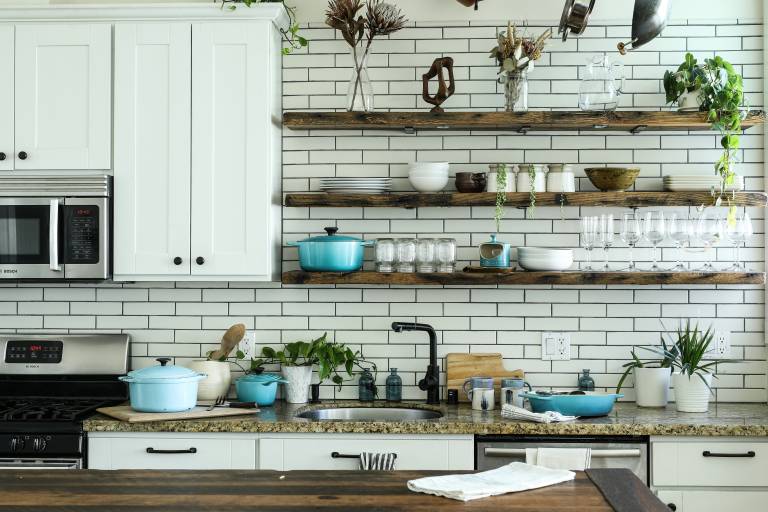 kitchen shelves