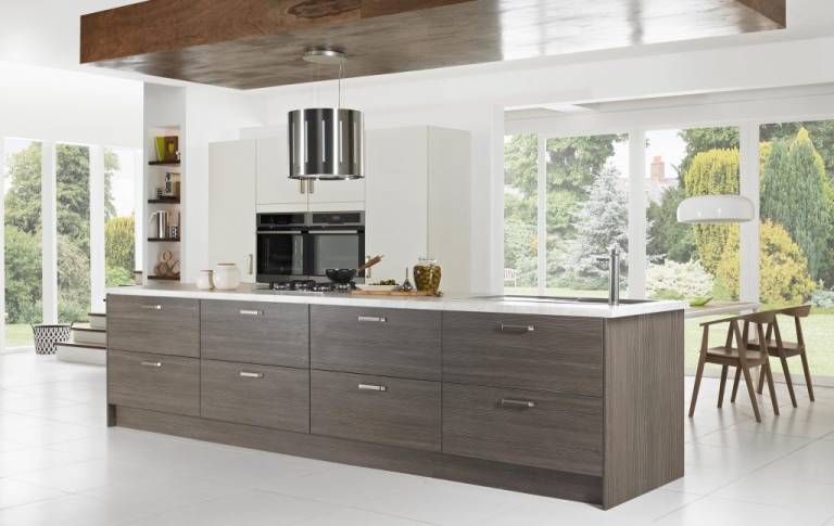 modern kitchen with deep drawers