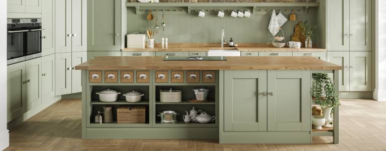 green kitchen