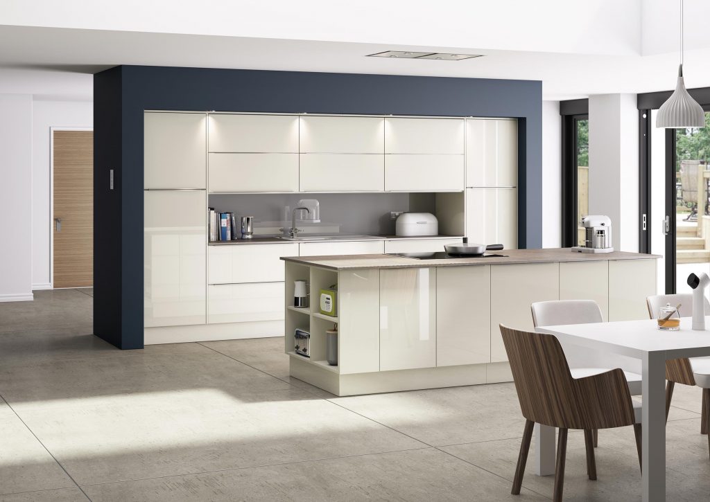 a high gloss kitchen