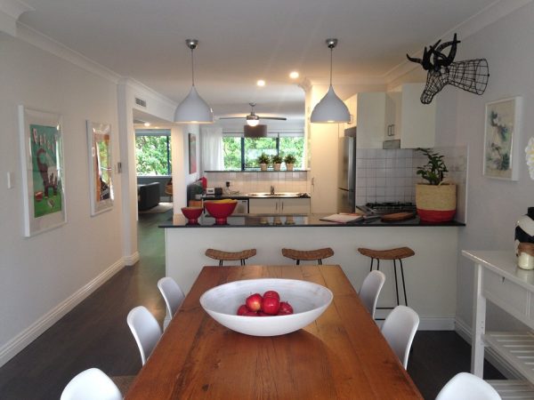 Open plan kitchen