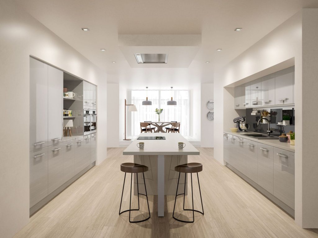 a modern open kitchen