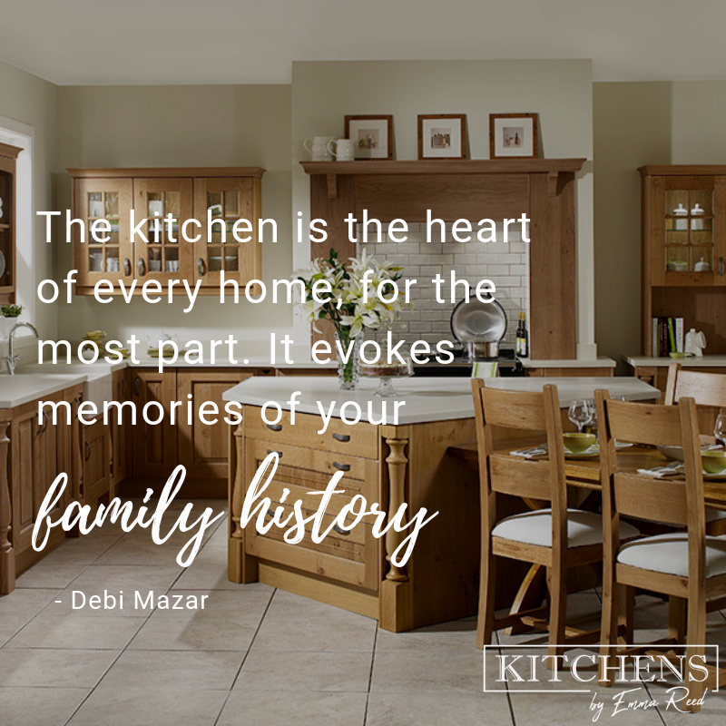 A rustic kitchen with wood furniture