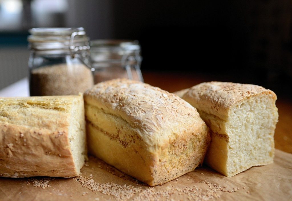 loaves of fresh bread